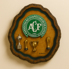 Carregar imagem no visualizador da galeria, Tábua Rústica do Chapecoense + Kit Churrasqueiro
