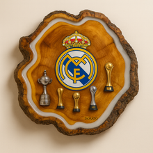 Carregar imagem no visualizador da galeria, Tábua Rústica do Real Madrid + Kit Churrasqueiro