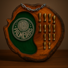 Carregar imagem no visualizador da galeria, Tábua Rústica do Palmeiras + Kit Churrasqueiro